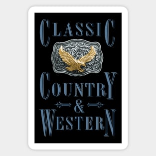 Golden Eagle - Classic Country and Western Belt Buckles Magnet